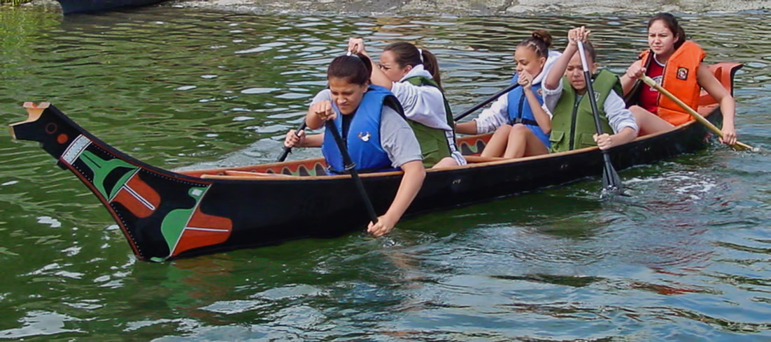 Makah style canoe