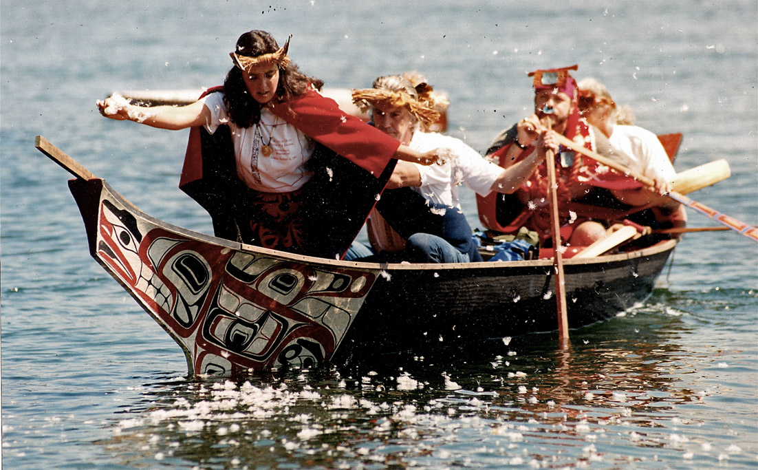 Tsuxs-Ne'x, Duane's second canoe
